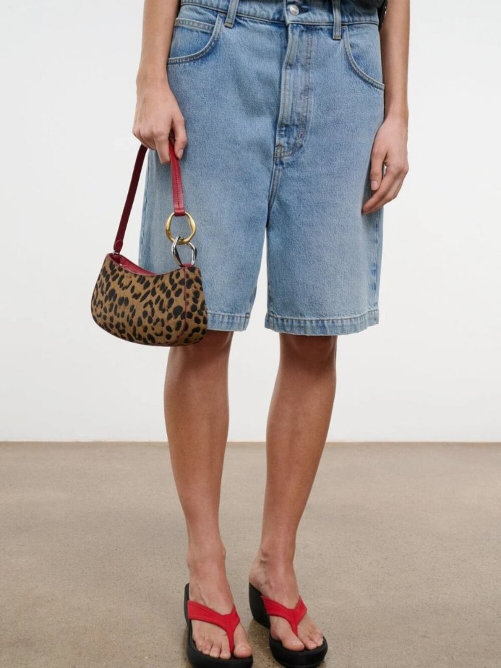 Staud Ollie Bag in Cheetah - Picture 5 of 13